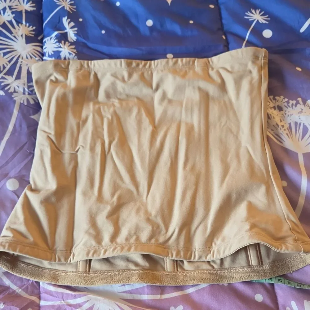Ambrielle Waist Trainer Shapewear Beige Size L Nylon Spandex 129-3010 Boning